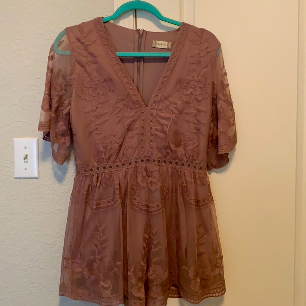 Altar’d state large pink blush romper